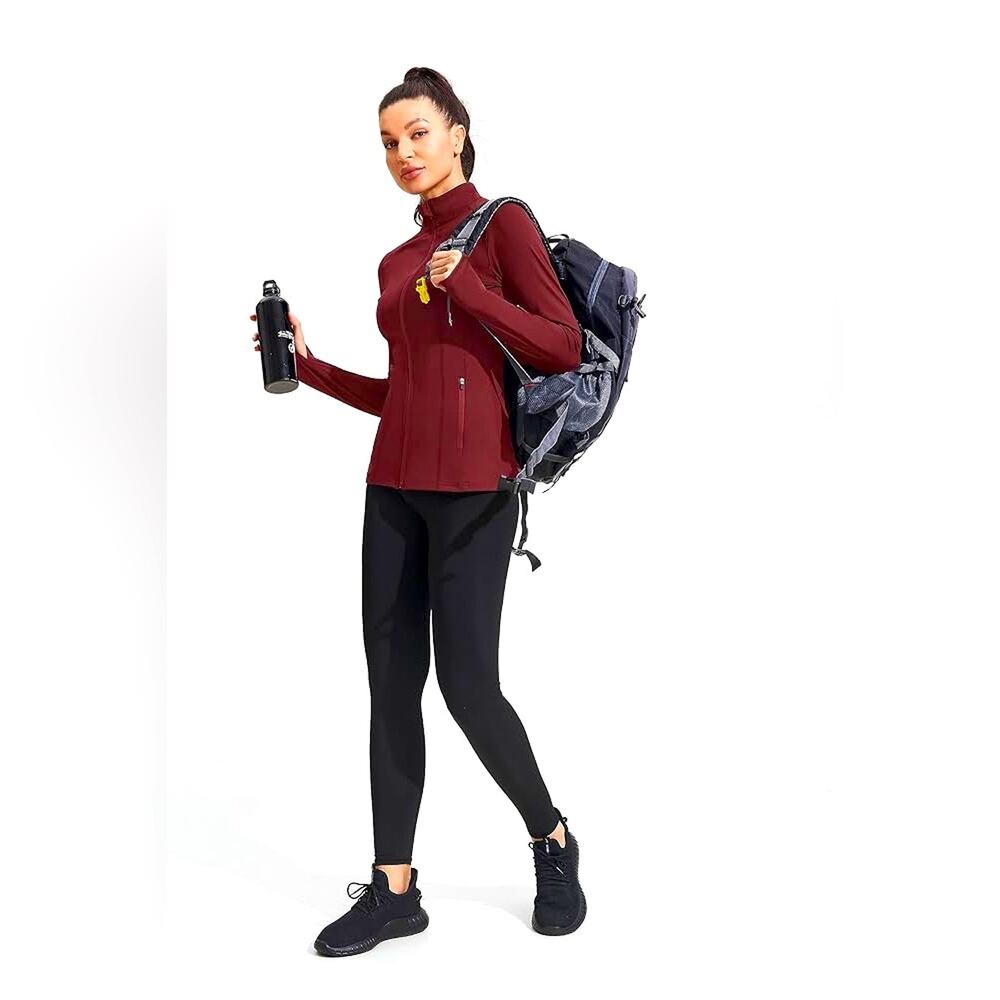Womens Track Jacket NEW Size XL Lightweight Gym Workout Zip Up Stretchy Gorpcore
